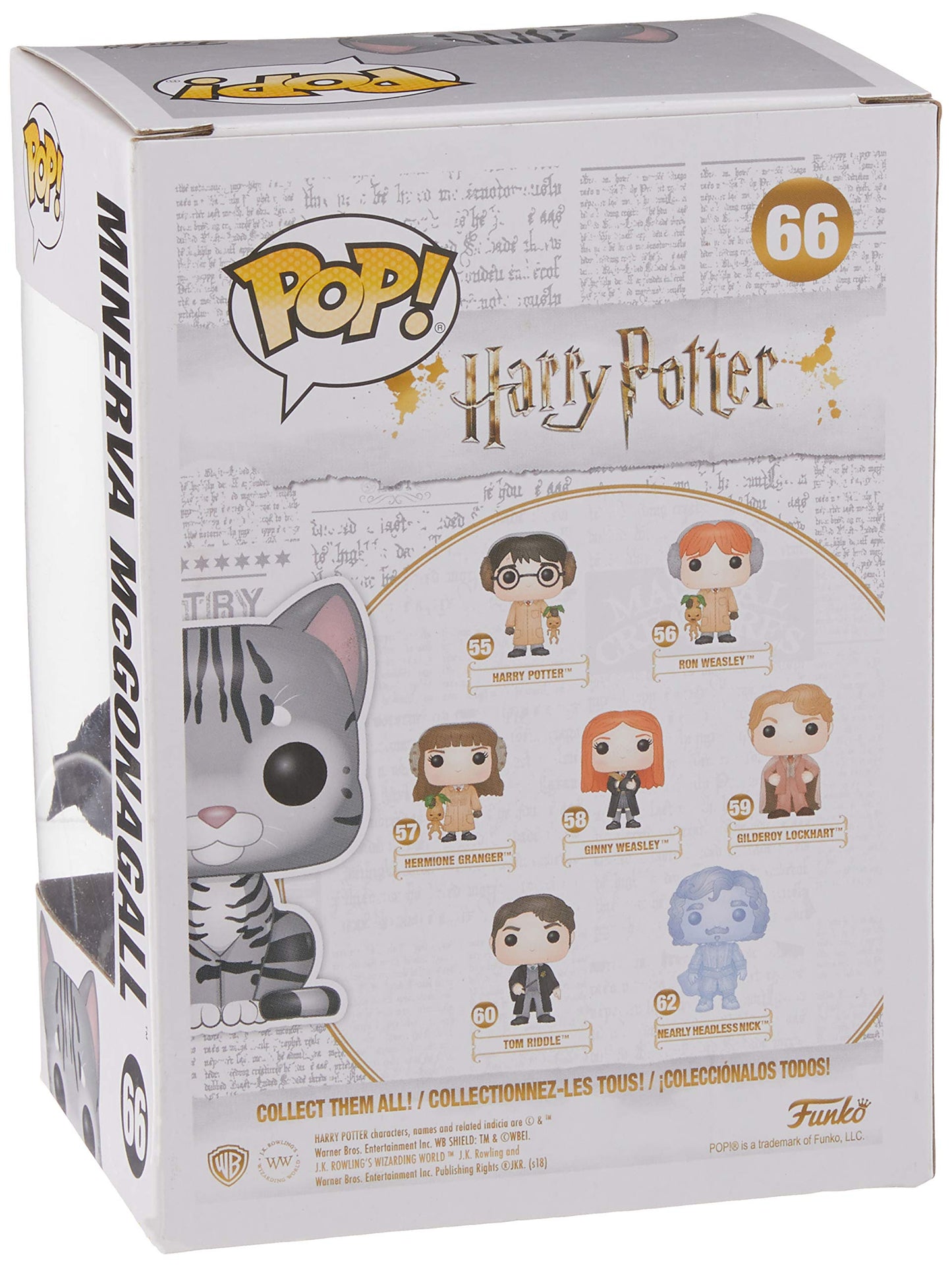 Funko Pop Movies: Harry Potter - Minerva Mcgonagall As Cat Collectible Figure, Multicolor