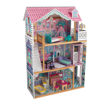 Kidkraft Annabelle Wooden Dollhouse With Elevator, Balcony And 17 Accessories, Gift For Ages 3+