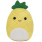 Squishville By Squishmallows Mini Plush Fruit Squad, Six 2' Soft Minimallow Plush, Irresistibly Colorful Fruits, Mini Peach, Pineapple, And Watermelon