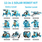 Lucky Doug 12-In-1 Stem Solar Robot Kit Toys Gifts For Kids 8 9 10 11 12 13 Years Old, Educational Building Science Experiment Set Birthday For Kids Boys Girls