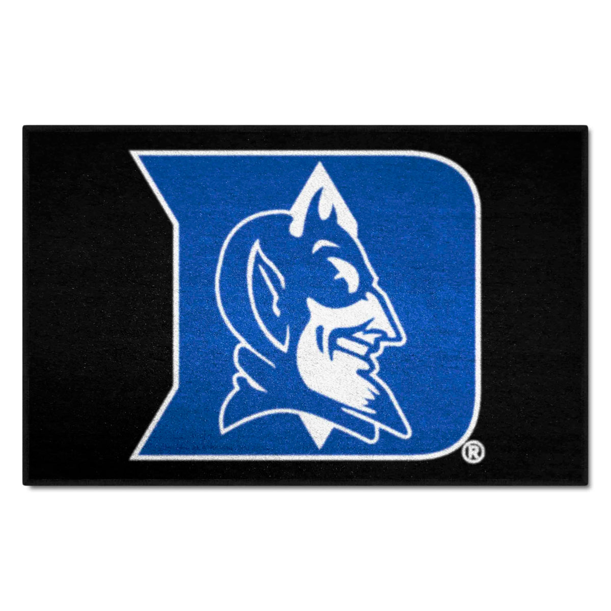 FANMATS - 2629 NCAA Duke University Blue Devils Nylon Face Starter Rug , 19x30