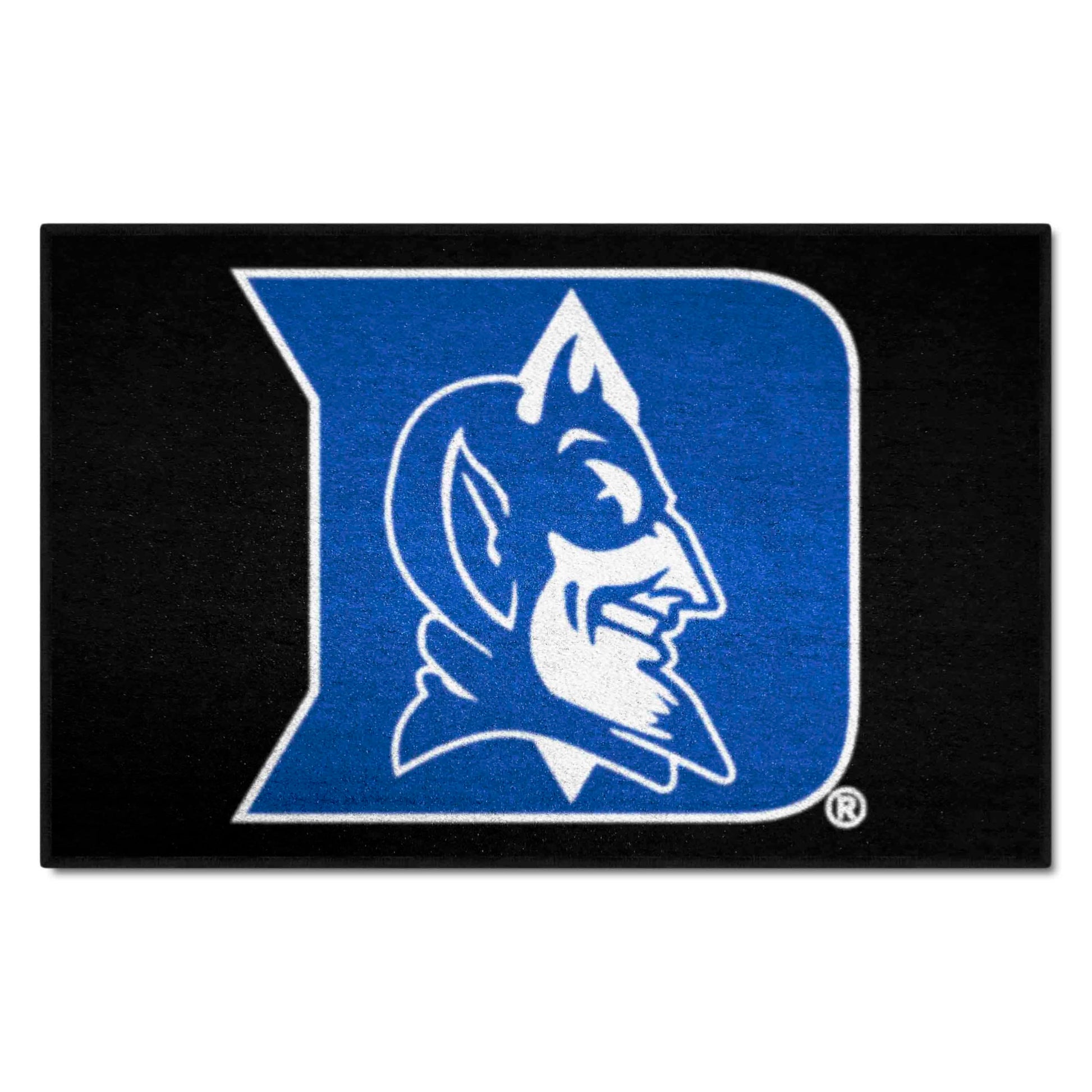 FANMATS - 2629 NCAA Duke University Blue Devils Nylon Face Starter Rug , 19x30