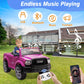 12V Ride On Toys For Kids 4-8, Licensed Ram 2500, Electric Car For Kids, With Remote Control, Led Light/Music/Mp3, Back Storage