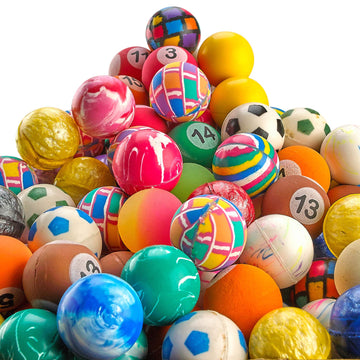 Bedwina Bouncy Balls In Bulk - Pack Of 250 (1Inch/27Mm) Hi Bounce Ball Variety Assortment Mix, Colorful And Small Rubber Bouncing Balls For Kids