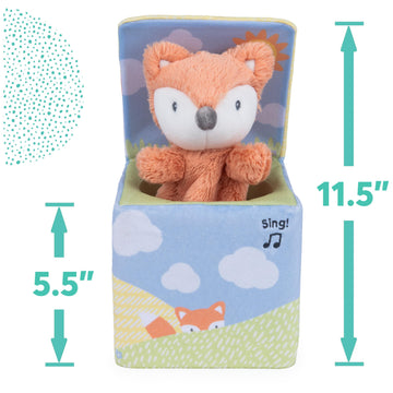 Baby Gund Fox In A Box, Animated Plush Activity Toy For Babies And Infants, Ages 0 And Up, Multicolor