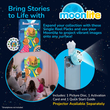 Moonlite Storytime - Hansel & Gretel - A Magical Way To Read Together - Projector Sold Separately - Single Disc Pack For Kids & Toddlers - Learning Gifts For Kids Ages 12 Months & Up