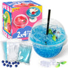 Crunchy Blue Slime(7 oz)  Blueberry Crystal Bingsu Slime  Soft and Non-Sticky  Party Favors Classroom Reward Birthday Gift Food Toys for Kids Girl Boys