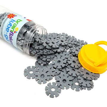 Brain Flakes 150+ Piece Tube-Go Gray - Classic Grey Single Color Add-On Travel Set
