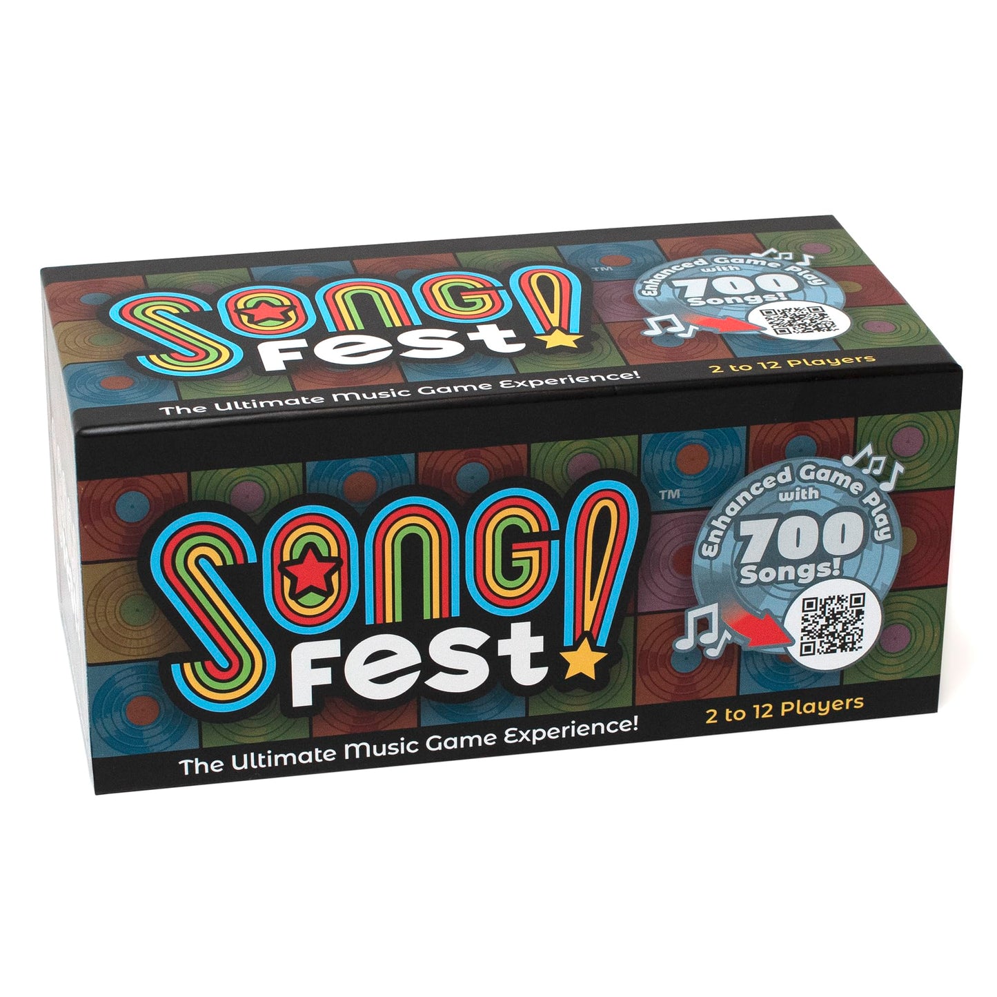 SongFest Music Trivia Game | 1000 Questions, 4 Categories, 5+ Decades | Multicolor, 4.8" x 9.75", Plastic, Whatz Games