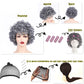 Aqx Old Lady Costume Wigs For Girls, 100Th Day Of School Granny Wig Dress Up 19 Set