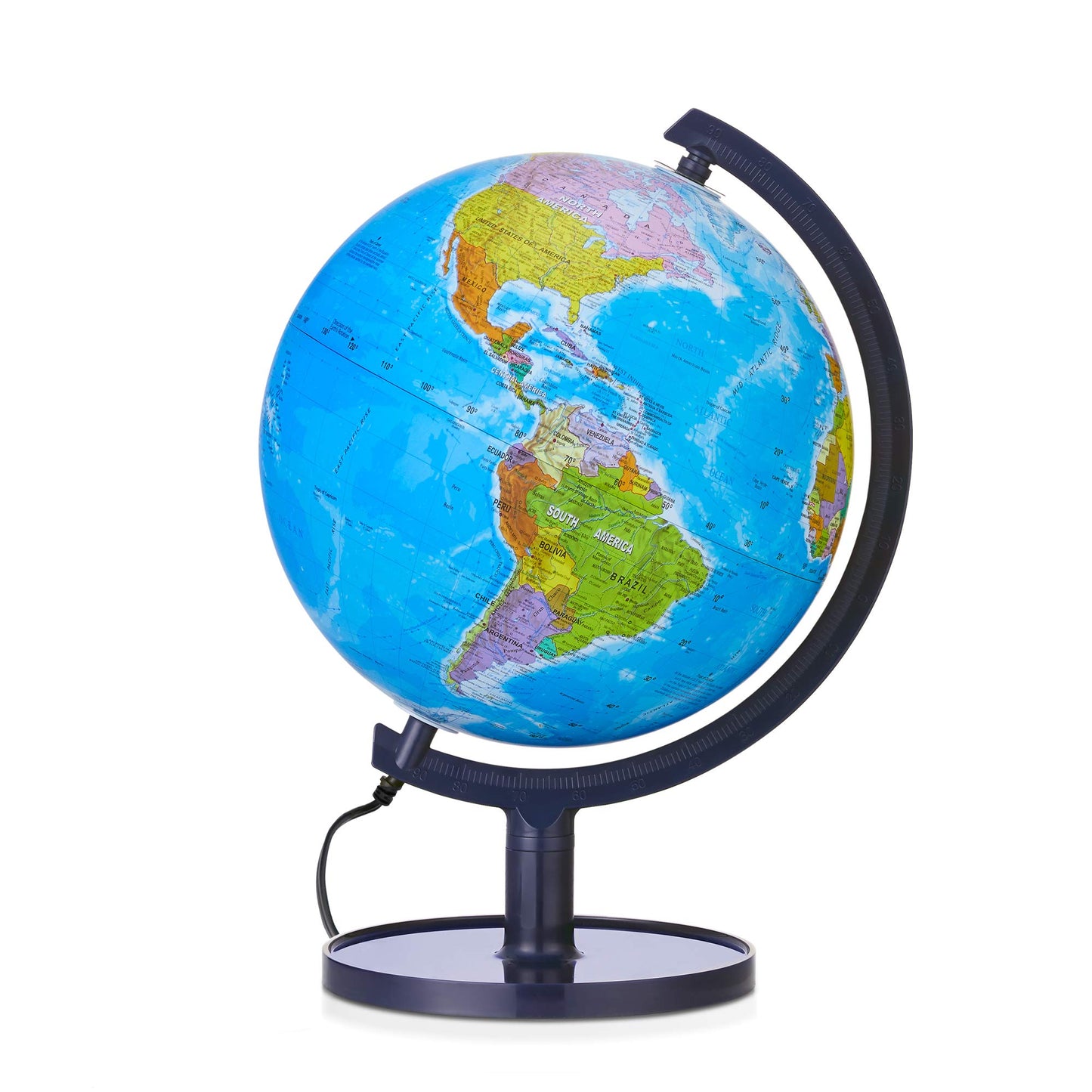Sjsmartglobe Interactive 10'' Globe For Children With Stand (Diy) - App-Compatible, 400 Wonders, 1000+ Facts, Led Constellations