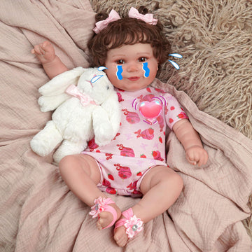 Babeside Lifelike Reborn Baby Doll With Heartbeat Maddy, 20 Inch Handmade Reborn Baby Dolls Girl With Crying And Babbling Voice, Real Baby Dolls That Look Real For Girls Boys Kids Age 3+
