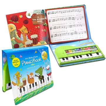 Eooleow Kids Piano Book Toys - 20 Keys Kids Keyboard Piano Educational Music Toys, Children Gifts & Toddler Toys For 3 4 5 Year