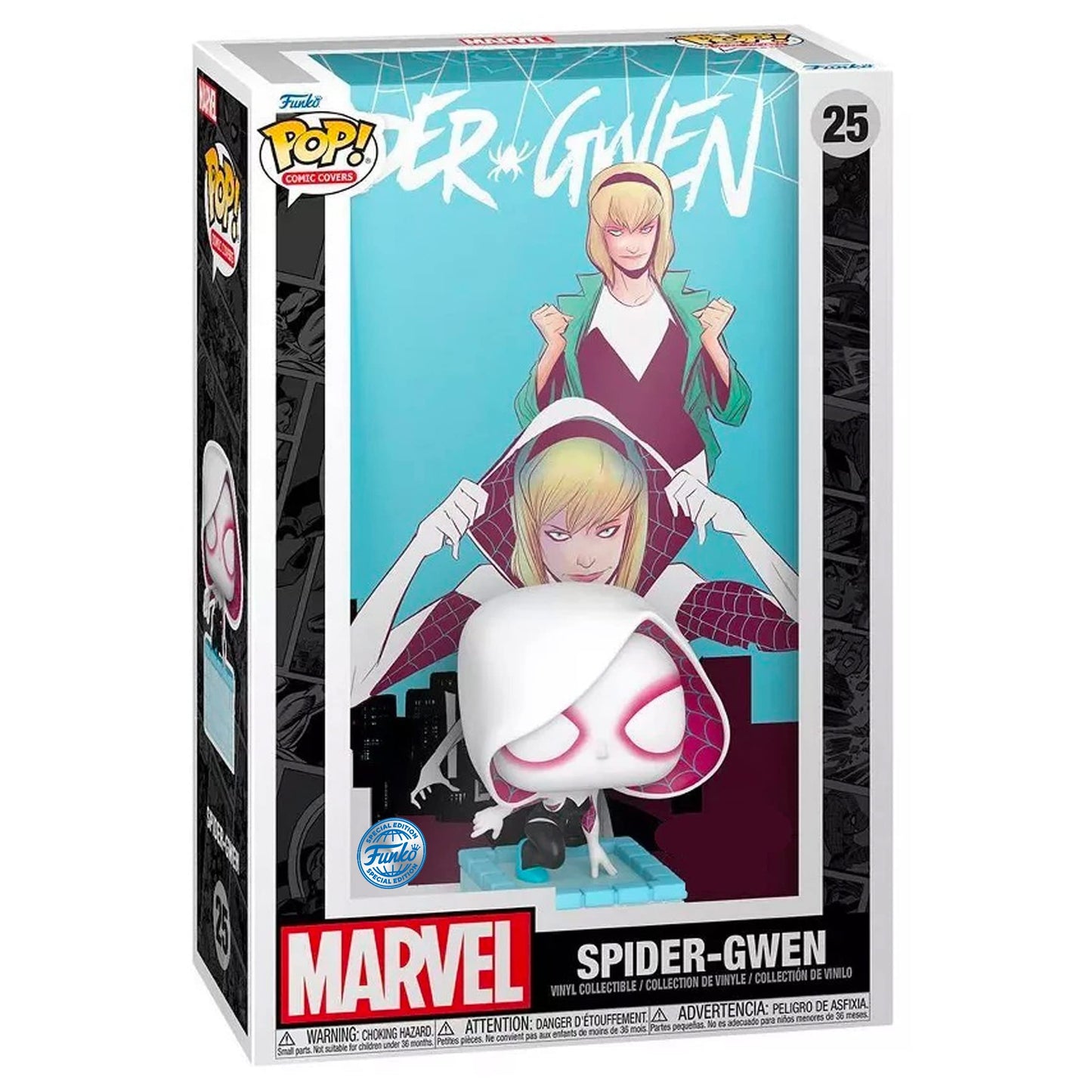 Funko Pop Comic Cover Marvel Spiderman Gwen Vinyl Figure