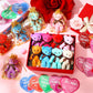 Blueweenly 40 Pack Valentine'S Day Mini Plush Bears With Heart Cards And Organza Bags 4.7 Inch Small Stuffed Bear For Valentine'