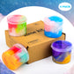 4 Pack Galaxy Slime Kit Party Favors for Kids  Non Sticky Wet Stress & Anxiety Relief Slime Bulk for Boys Girl Cute Stuffers Super Soft Sludge Toy
