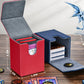 Uaono Card Deck Box For Yugioh Mtg Cards, 100+ Deck Case With 2 Dividers Fits Tcg Ccg, Pu Leather Card Storage Box Compatible With Collectible Trading Cards (Red, Sky Dragon)