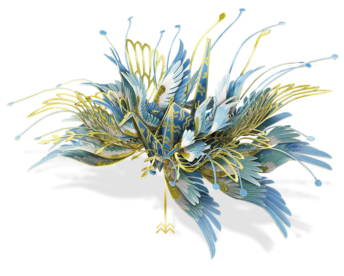 Piececool 3D Metal Model Kits For Adults, 12 Constellation Series - Aquarius Wish Cranes Model Building Kits, Brain Teaser 3D Puzzle Diy Craft Kits Best Birthday Gifts, 51Pcs