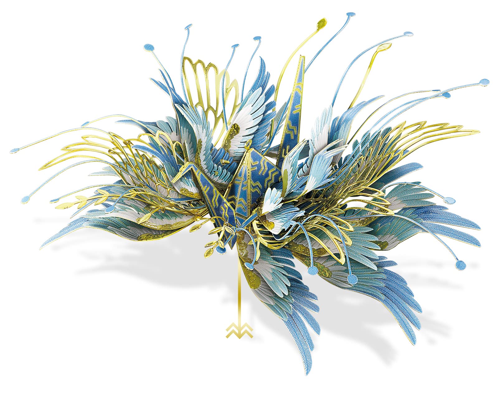 Piececool 3D Metal Model Kits For Adults, 12 Constellation Series - Aquarius Wish Cranes Model Building Kits, Brain Teaser 3D Puzzle Diy Craft Kits Best Birthday Gifts, 51Pcs