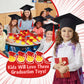 Jerify 48 Pcs Graduation Rubber Ducks with Grad Cap 2025 Diploma Grad Rubber Duck Graduation Party Bath Pool with Storage Bag fo