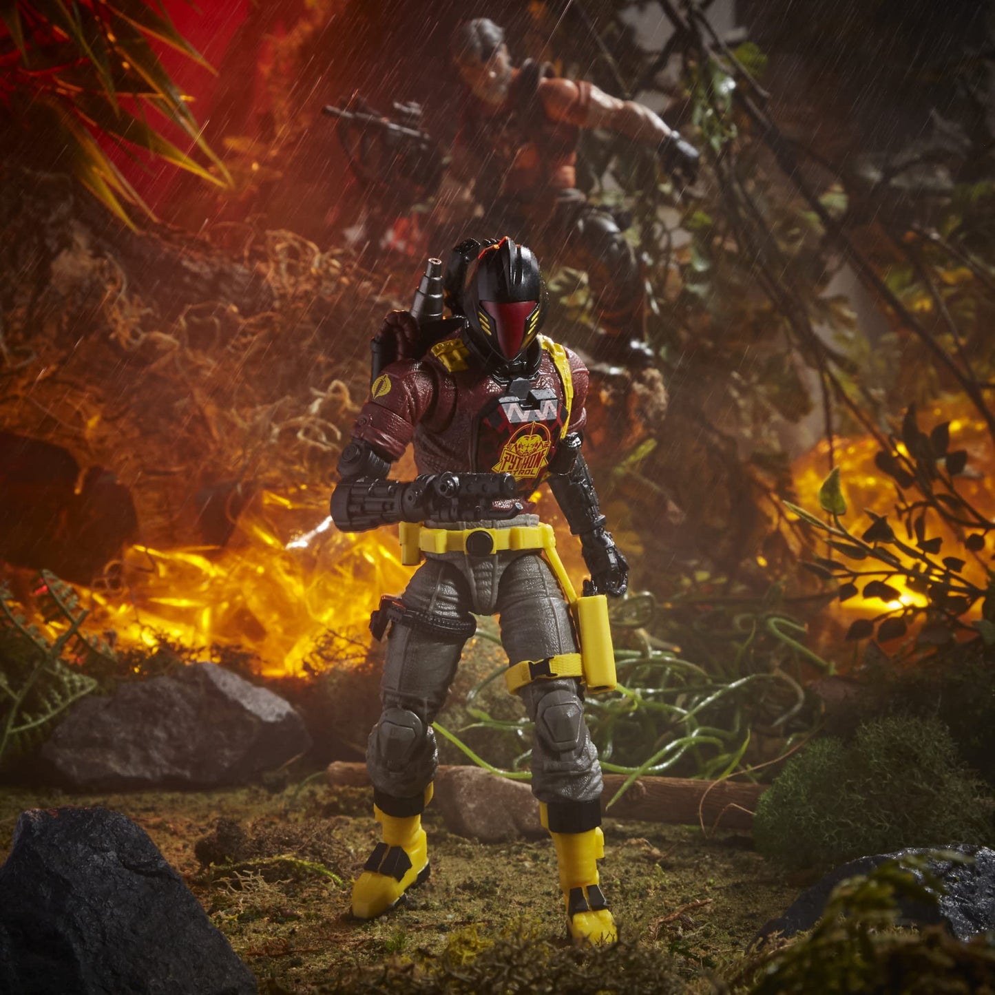 G.I. Joe Classified Series Figure, 6' Special B.A.T. Figure With Accessories - F4754 - Hasbro, Red, Gray And Black