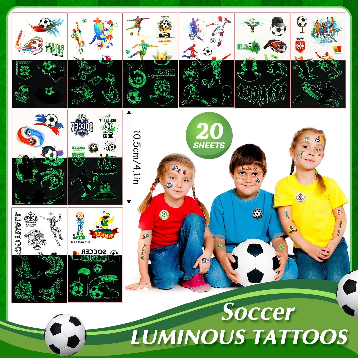 Aoriher 194 Pcs Soccer Party Favor Bulk Sport Birthday Party Gift Soccer Goodie Bag Filler Mini Soccer Ball Toy Silicone Bracele