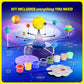 Dan&Darci 360 Orbiting Solar System for Kids - Paint & Build Model Kit - Arts and Crafts for Kid Ages 8-12, 4-6, 4-8, 6-8 - Spac
