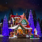 Lemax Crystal Lighted Tree, 3 Color Changeable, Small, Set Of 4, Battery Operated (4.5V) #94518