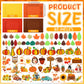 Ferraycle 232 Pcs Thanksgiving DIY Picture Frames Craft Kit Fall Felt Photo Frames with Leaves Pumpkin Harvest Crafts with Foam