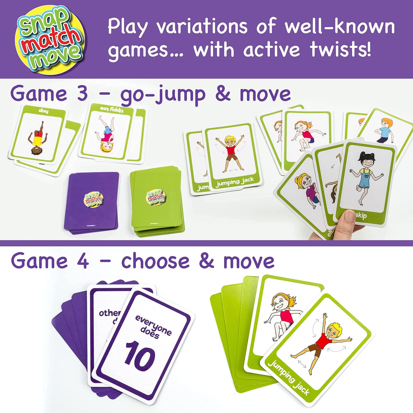 Exercise Cards For Kids - Kids Exercise Equipment For Indoors & Exercise Games For Kids, Pe Teacher Supplies For Classroom Exerc