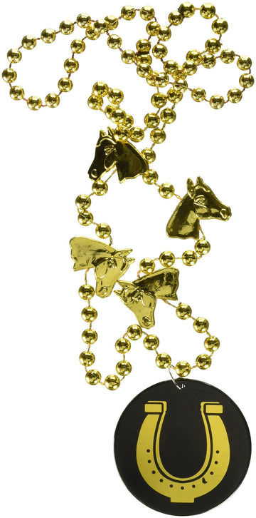 Beads W/Horseshoe Medallion