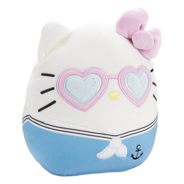 Squishmallows Original 8-Inch Hello Kitty Heart Glasses - Official Jazwares Easter Plush - Collectible Soft Squishy Sanrio Stuffed Animal Toy - Add To Your Squad - Gift For Kids, Girls & Boys