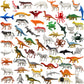 36 Small Animal Figurines Learning & Education Toys, Plastic Realistic Dinosaur Zoo Jungle Safari Sea Ocean Animal Figures, Preschool Learning Activities Matching Game Science Toys