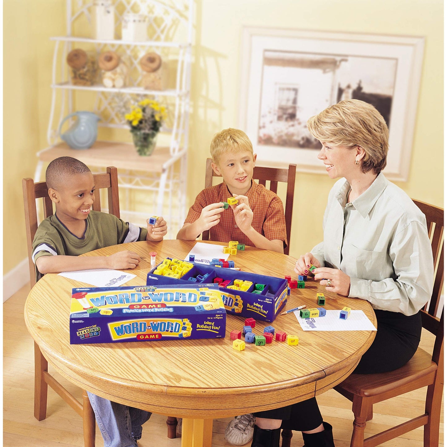 Learning Resources Word For Word Phonics Game - 2-4 Player, Ages 7+ Word Building Game For Kids, Board Games For Kids, Develops