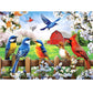 500 Piece Puzzles for mature-themeds Jigsaw Puzzles 500 Pieces Colorful Birds Jigsaw Puzzles Spring Season Farm Puzzle Bird Lover Puzzles 500 Pieces for mature-themeds enhanced Cardboard Puzzle Gift Toy