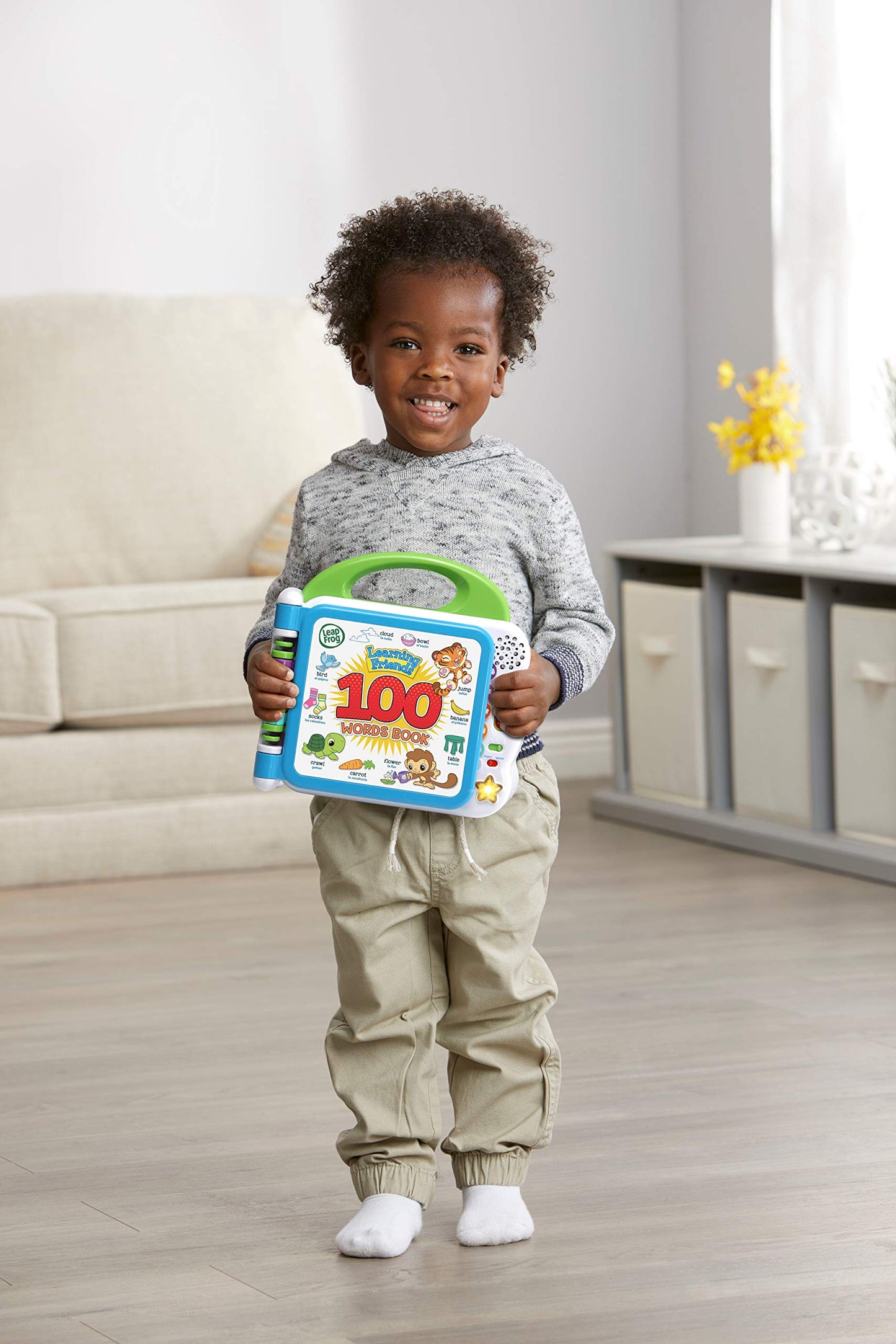 Leapfrog 601503 Learning Friends 100 Words Baby Book Educational And Interactive Bilingual Playbook Toy Toddler And Pre School B