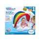 Swimschool Rainbow Babys First Pool Float - 6-18 Months - Novelty Baby Boat With Adjustable Seat - Rainbow