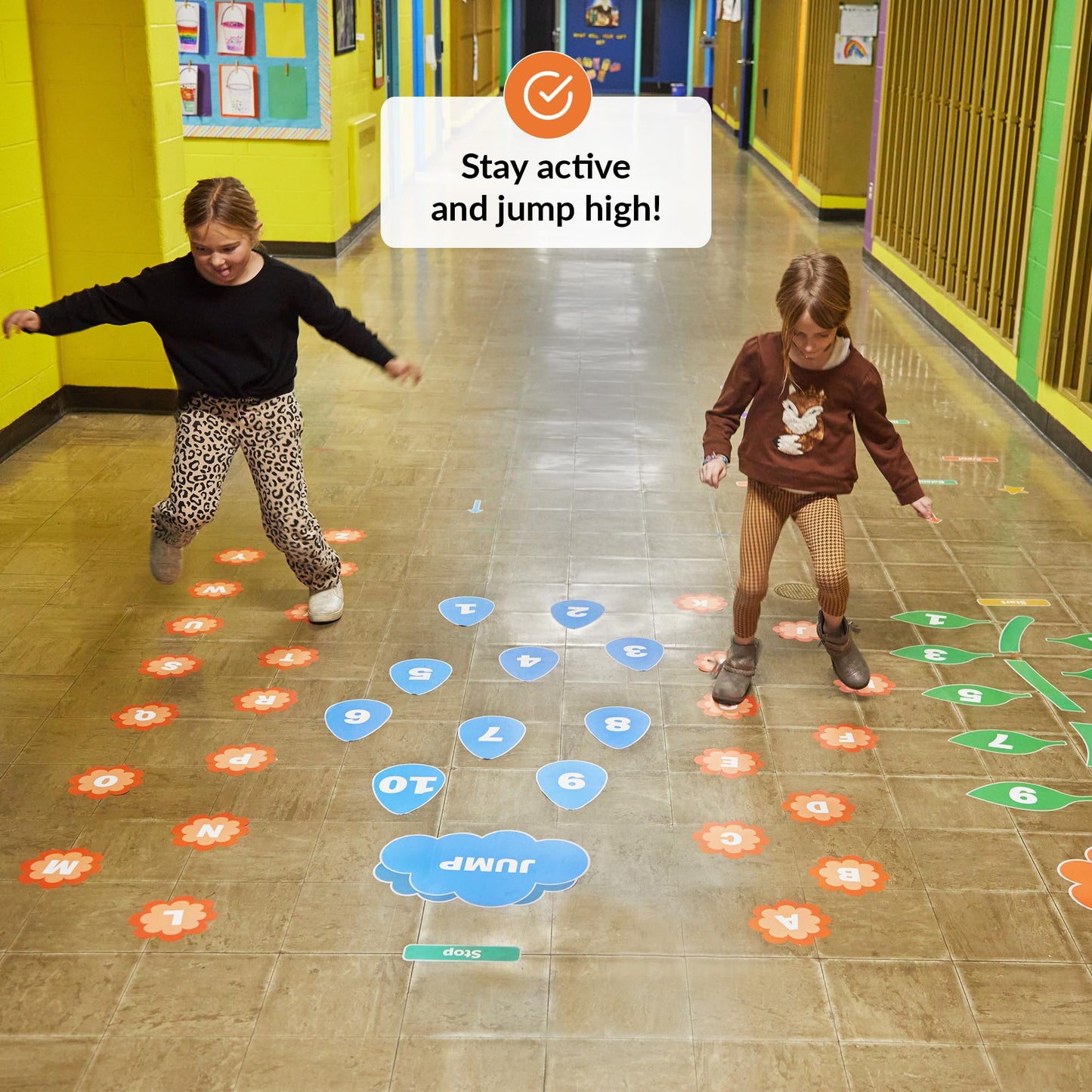 Sensory Path Decals For Floor & Wall | 173 Educational And Interactive Stickers For Kids | Sensory Walk Decals | Sensory Stimulation Decals | Floor Decals | Classroom Floor Stickers | Hallway Decals
