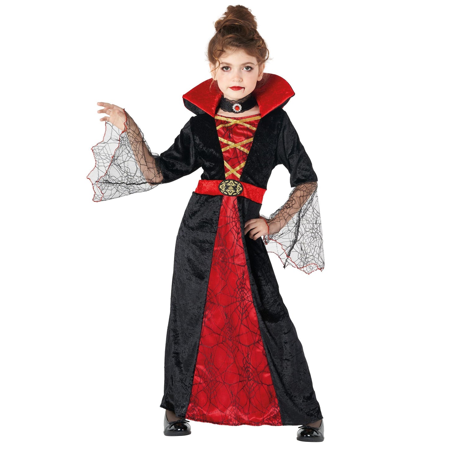 Morph Vampire Costume For Girls - Kids Vampire Halloween Costume - Spooky Vampire Outfit For Girls, 4-6 Years