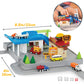 Driven By Battat - 25Pc Drive-Thru Playset - Mini Car Track Set - Food Truck, School Bus, Pick-Up, Camper Van & More - Gift Car