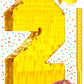 Sratte Number Piñata Birthday Piñata Decorations Gold Foil Piñata With Stick Blindfold Confetti For Boy Girl Birthday Party Decorations Anniversary Celebrations Fiesta Supplies(Number 5)