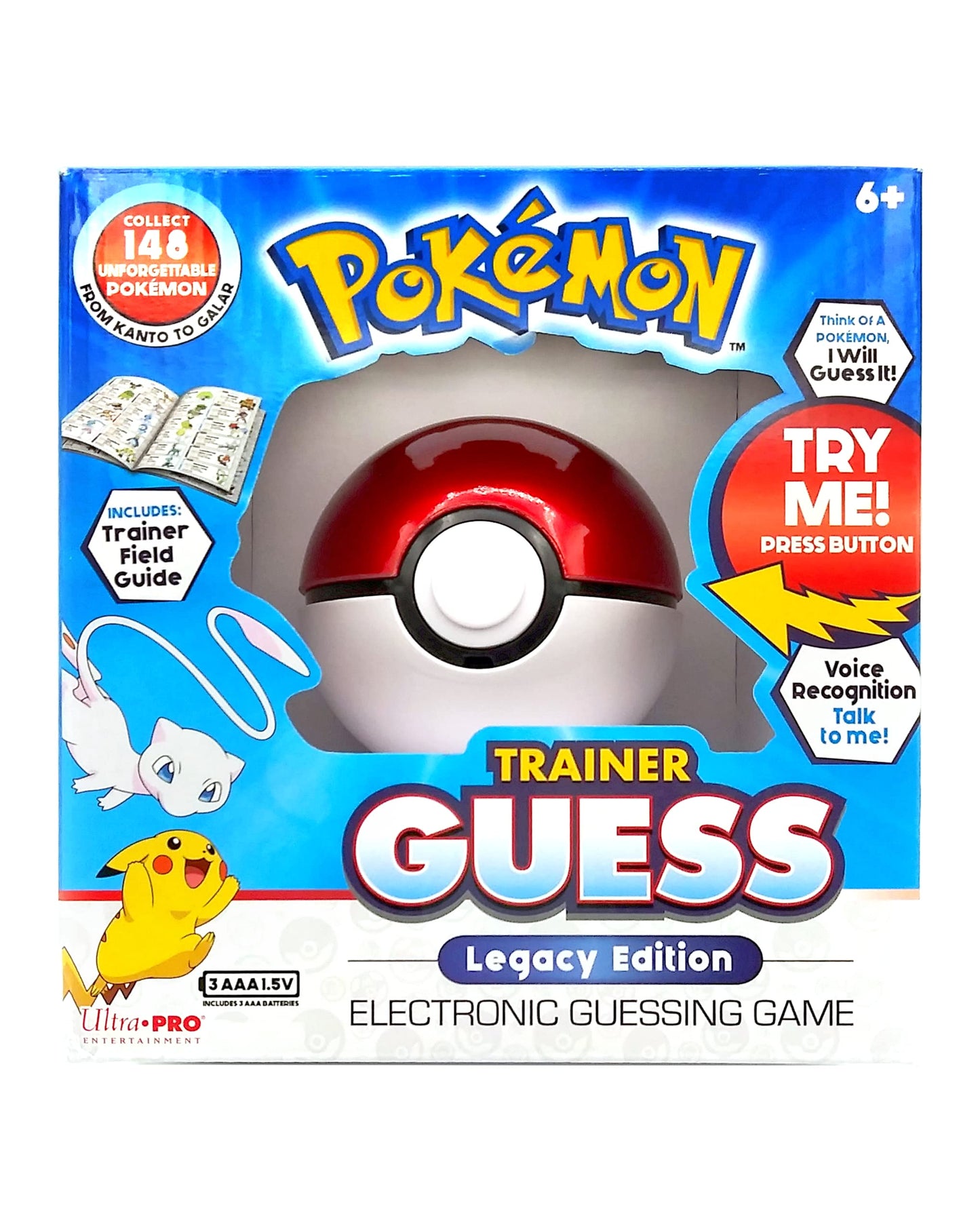 Pokemon Trainer Guess Legacy'S Edition Toy, I Will Guess It! Electronic Voice Recognition Guessing Brain Game Pokemon Go Digital Travel Board Games Toys