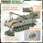 Maozyhomie Army Tank And Army Men Toys Playset, 2Pc 1:72 Us Tank-4 Models & 10Pc Toy Soldiers, Olive Drab Green Ww2 Military Veh