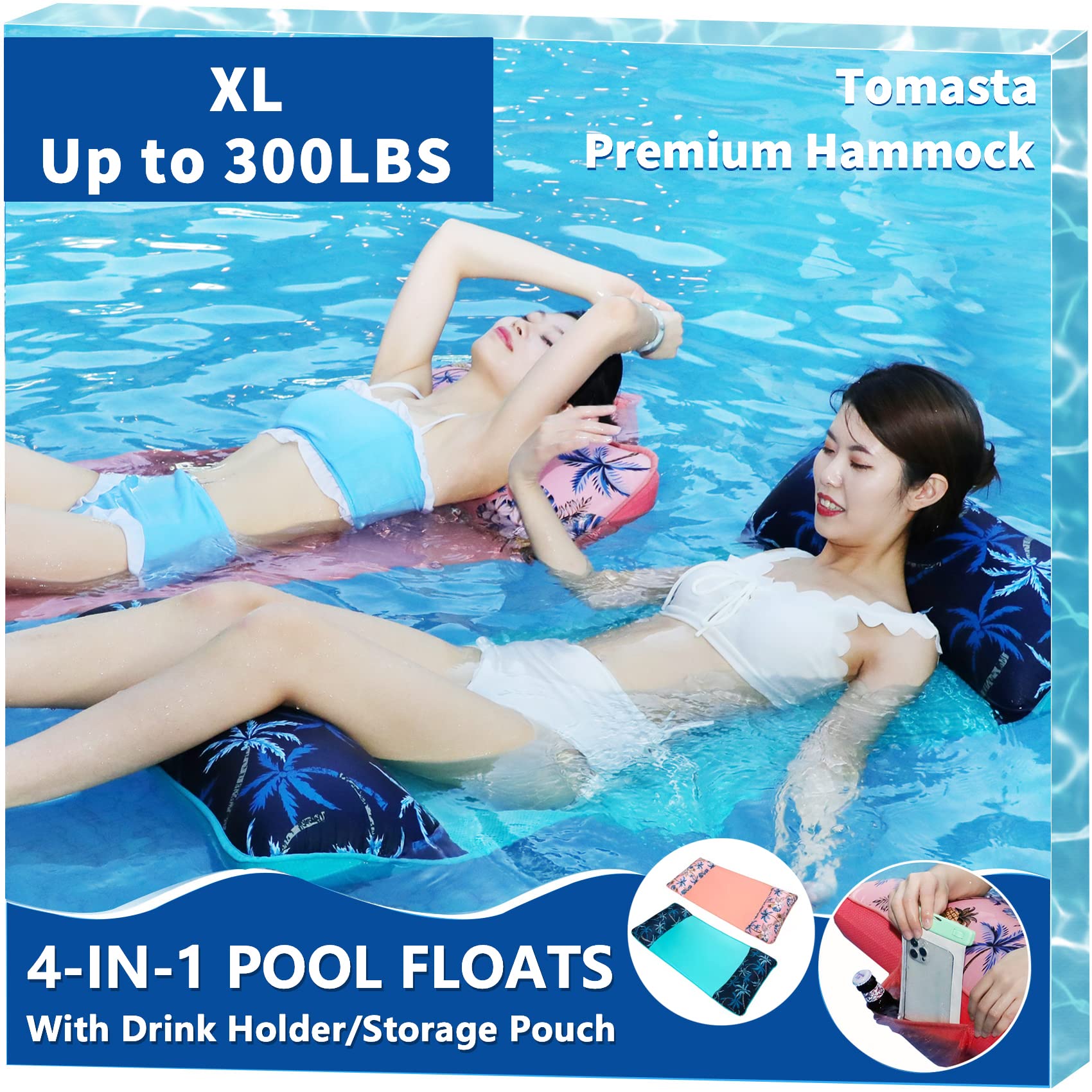 Pool Floats mature-themed  2 Packs Inflatable Tanning Pool with Drink Bag  floaties for mature-themeds Heavy Duty  Floats for Pool Floating for mature-themeds  Water Hck Lounge  Swimming Pool Toys Party Floaties rafts.