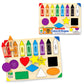 The Learning Journey Lift & Learn Puzzle - Colors & Shapes, Educational Toy for Ages 3+, Cardboard, Model 501825, Brown