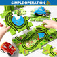 Beby Buty 48 PCS Puzzle Race Track Car Set for Toddlers - Green Plastic Track Toys for Ages 3-5, Gifts for Boys & Girls