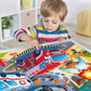 Jumbo Floor Puzzle For Kids,Fire Rescue Jigsaw Large Puzzles,48 Piece Firefighter Fireman Fire Truck Puzzle For Toddler Ages 3-5,Children Learning Preschool Educational Toys,Gift For 4-8 Years Old