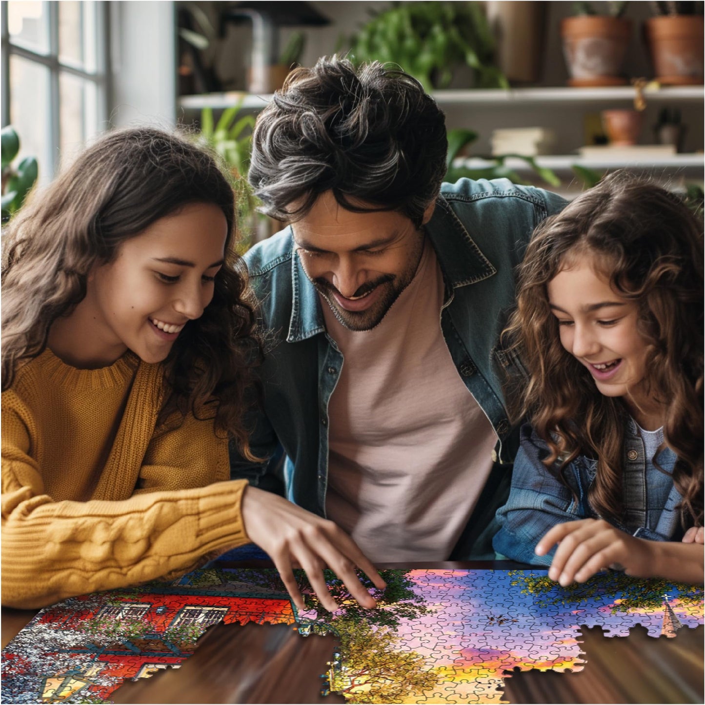 White Mountain 1000 Piece Jigsaw Puzzle - Sunset in New Orleans, Engineered Wood, Model 1782pz