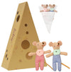 Levlovs Mouse In A Matchbox Toy Baby Registry Gift (Twins Baby Mice)