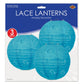 Lace Paper Lanterns - Turquoise